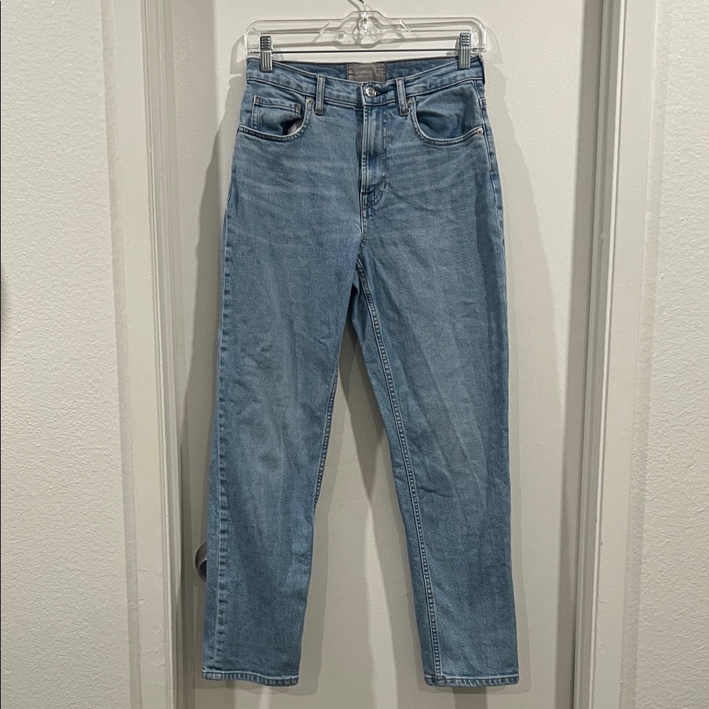 Everlane Women's The Cheeky Jean Straight Leg Jeans - Light Blue Size 27 Regular